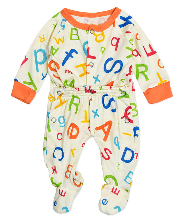 Infant Footed Pajamas with Stainless Steel Snaps