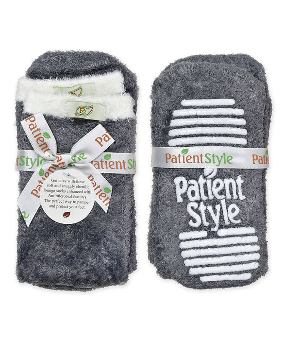 PatientStyle Slipper Socks - GREY 3-Pack