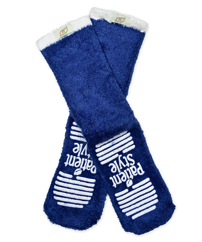 PatientStyle Slipper Socks - Navy 3-Pack